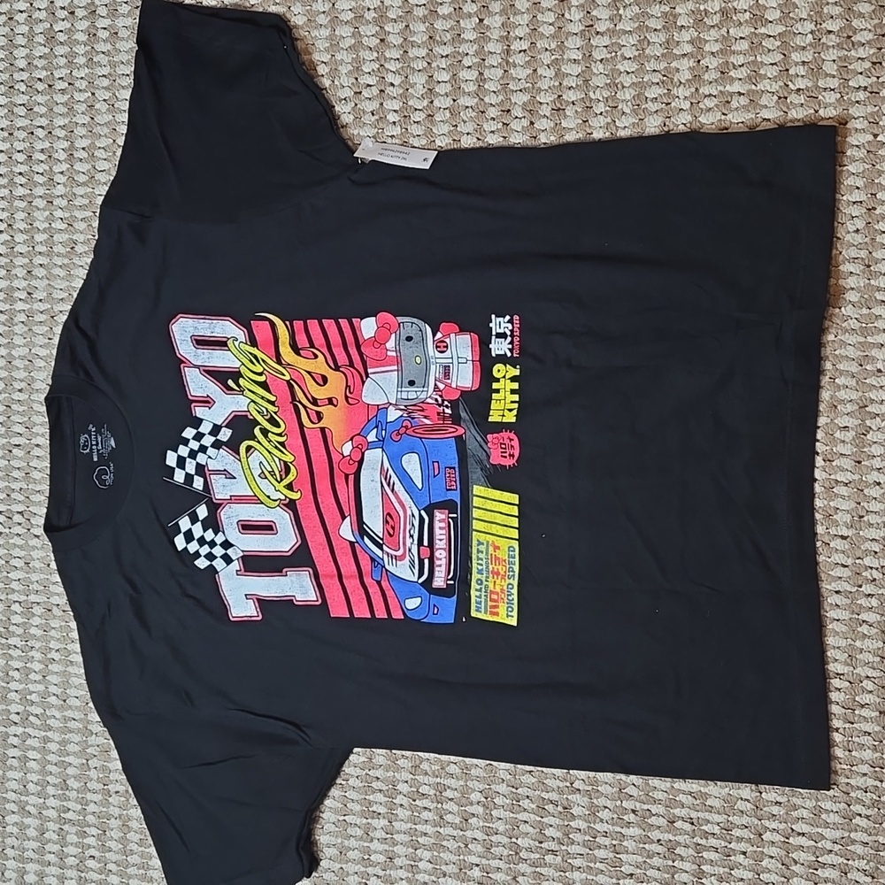 Hello Kitty Sanrio 2XL 50 / 52 Tokyo Racing Speed Bioworld Plus Size Shirt Top